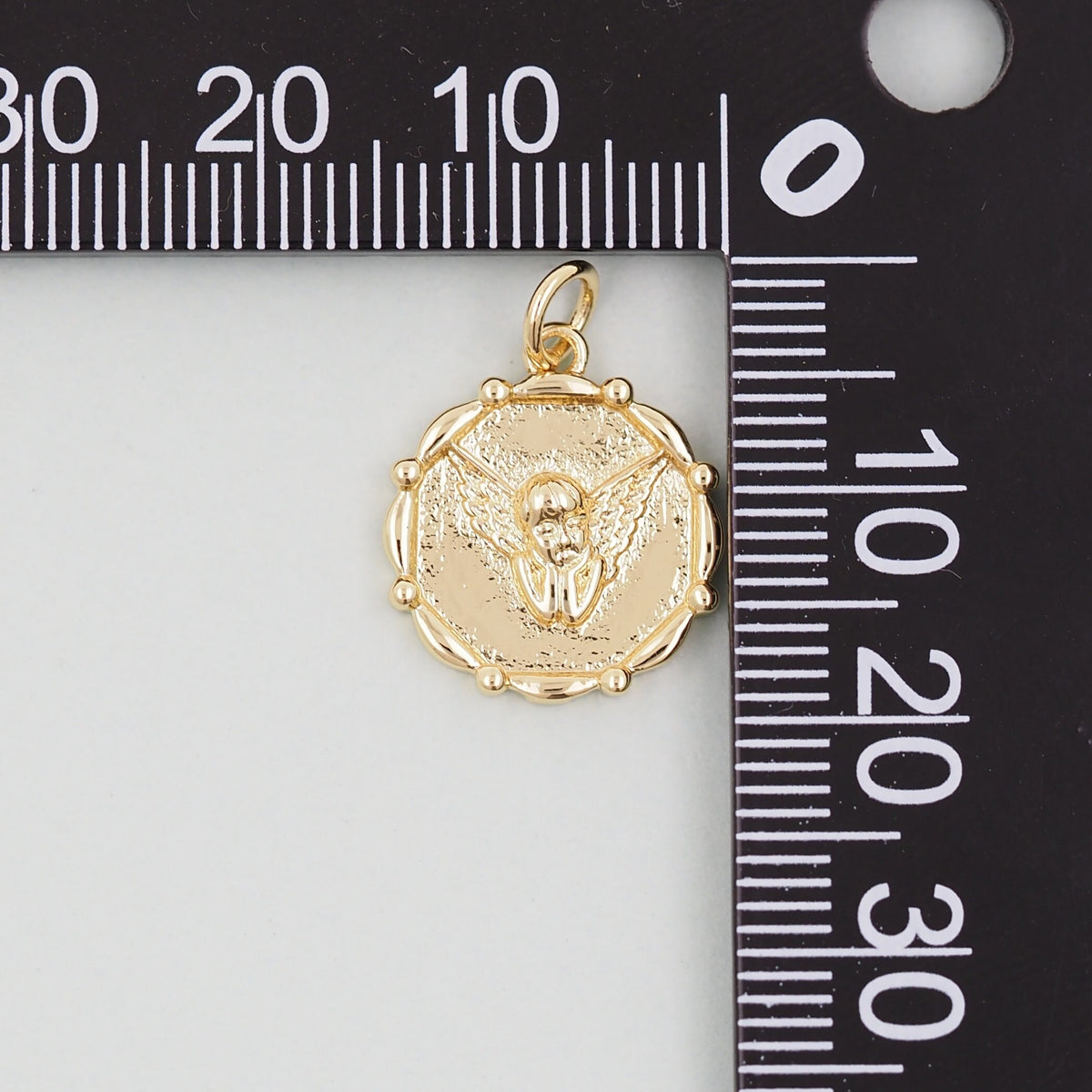 Gold Angel Charms,18K Gold Filled Angel Pendant,Angel Charm Bracelet Necklace for DIY Jewelry Making Supply