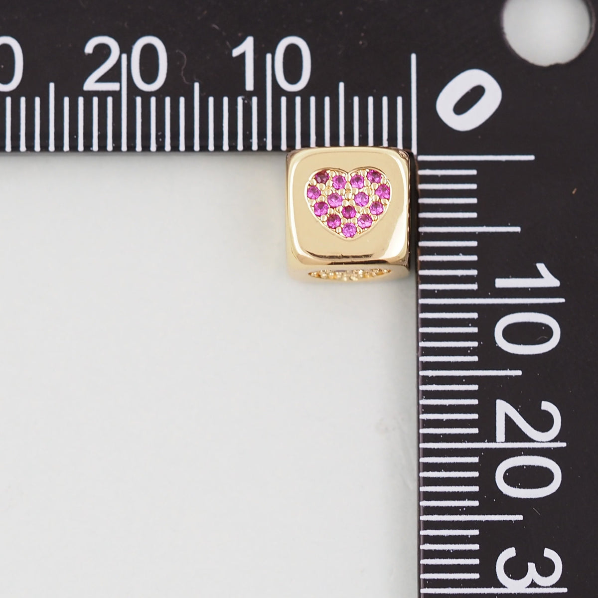 18K Gold Filled Heart Charm Pendant for Jewelry Making