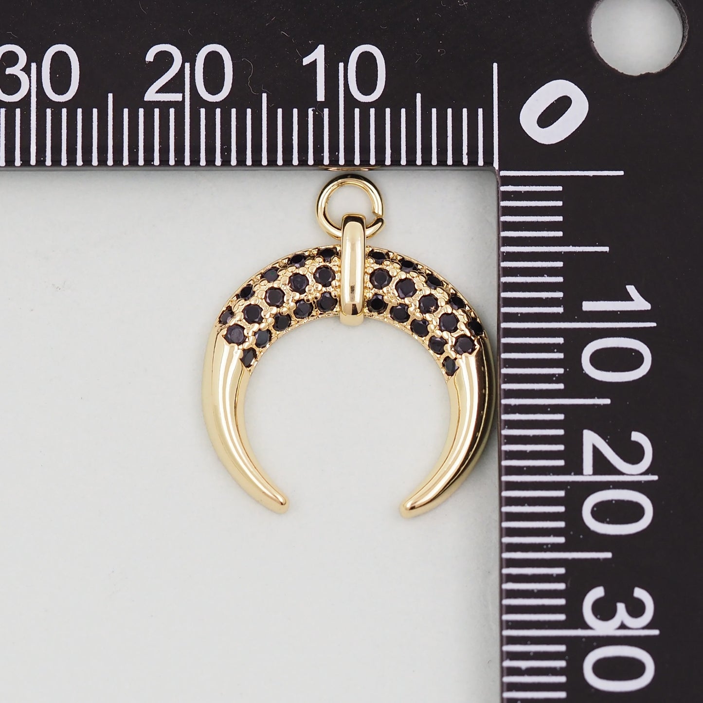 Gold Horn Charms,18K Gold Filled Horn Pendant,Horn Charm Bracelet Necklace for DIY Jewelry Making Supply