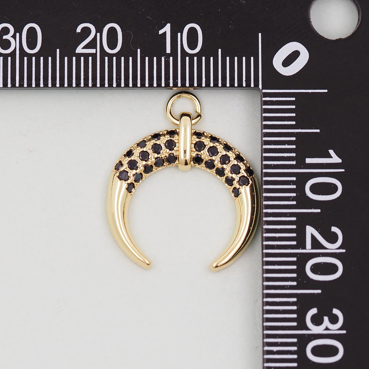 Gold Horn Charms,18K Gold Filled Horn Pendant,Horn Charm Bracelet Necklace for DIY Jewelry Making Supply