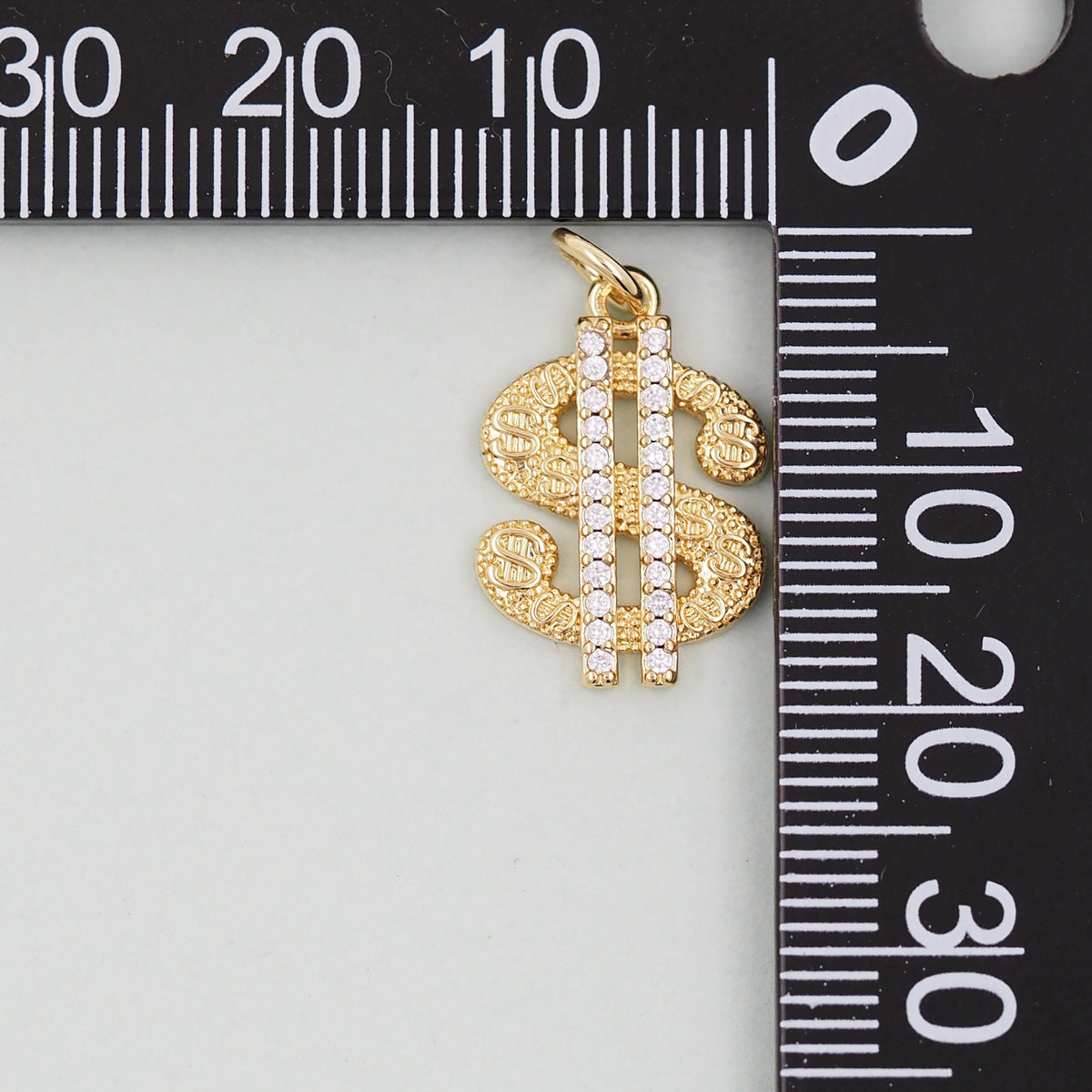 Gold Money Symbol Charms,18K Gold Filled Money Pendant,Money Charm Bracelet Necklace for DIY Jewelry Making Supply