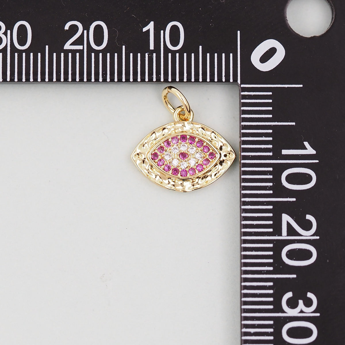 Gold Evil Eye Charms,18K Gold Filled Evil Eye Pendant,Evil Eye Charm Bracelet Necklace for DIY Jewelry Making Supply