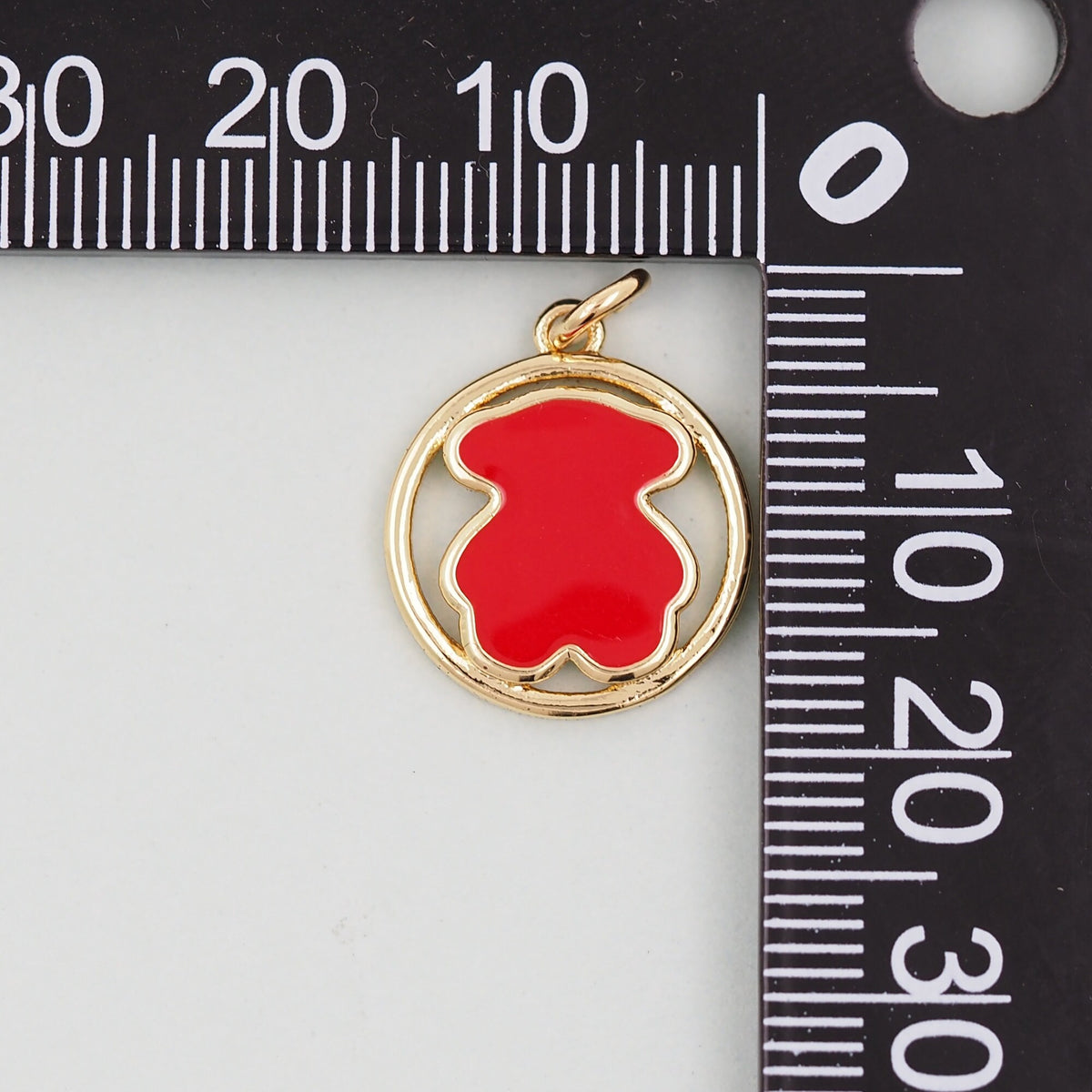 Gold Bear Charms,18K Gold Filled Bear Pendant,Bear Charm Bracelet Necklace for DIY Jewelry Making Supply