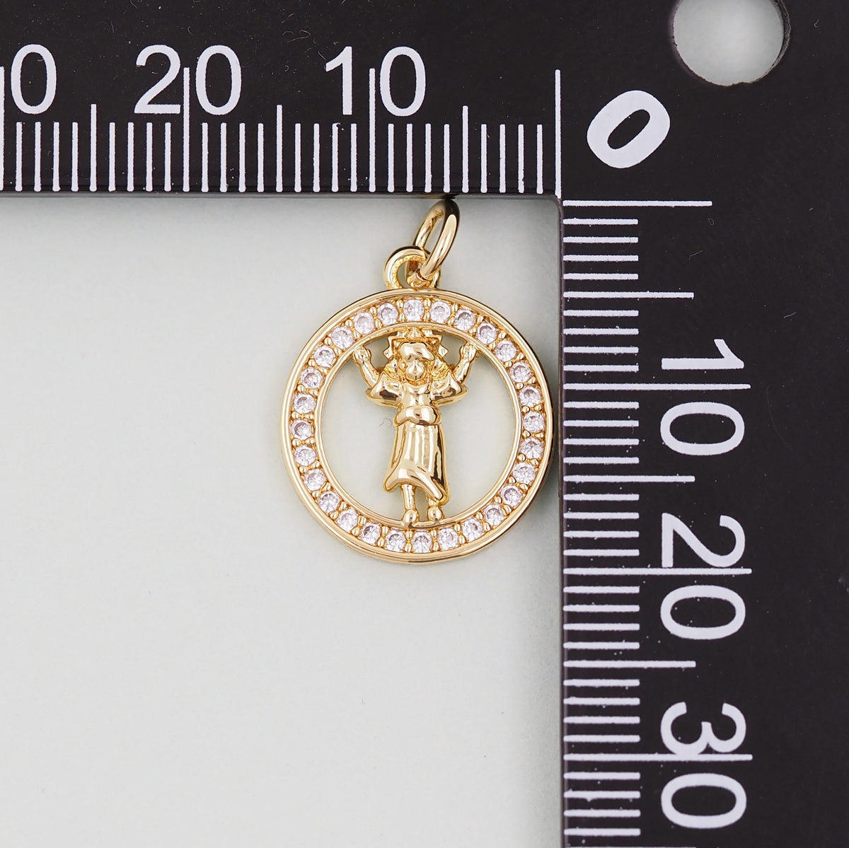 Gold religion Charms,18K Gold Filled religion Pendant,holy Charm Bracelet Necklace for DIY Jewelry Making Supply