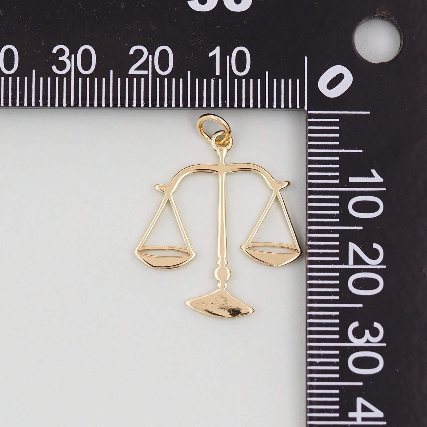 Gold Libra Charms,18K Gold Filled Scales of Justice Pendant,Scales Charm Bracelet Necklace for DIY Jewelry Making Supply