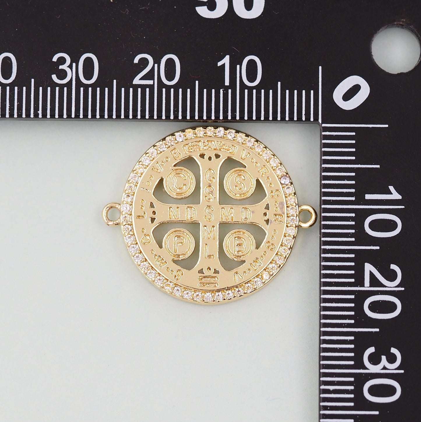 Gold religion Charms,18K Gold Filled religion Pendant,Cross Connector Charm Bracelet Necklace for DIY Jewelry Making Supply