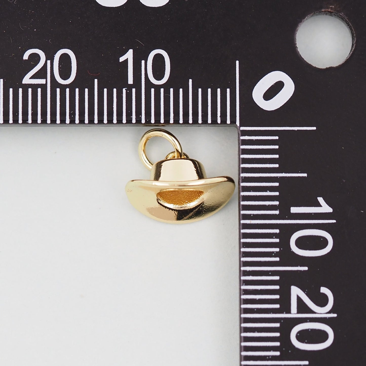 Gold Cowboy Hat Charms,18K Gold Filled Cowboy Hat Pendant Charm Bracelet Necklace for DIY Jewelry Making Supply