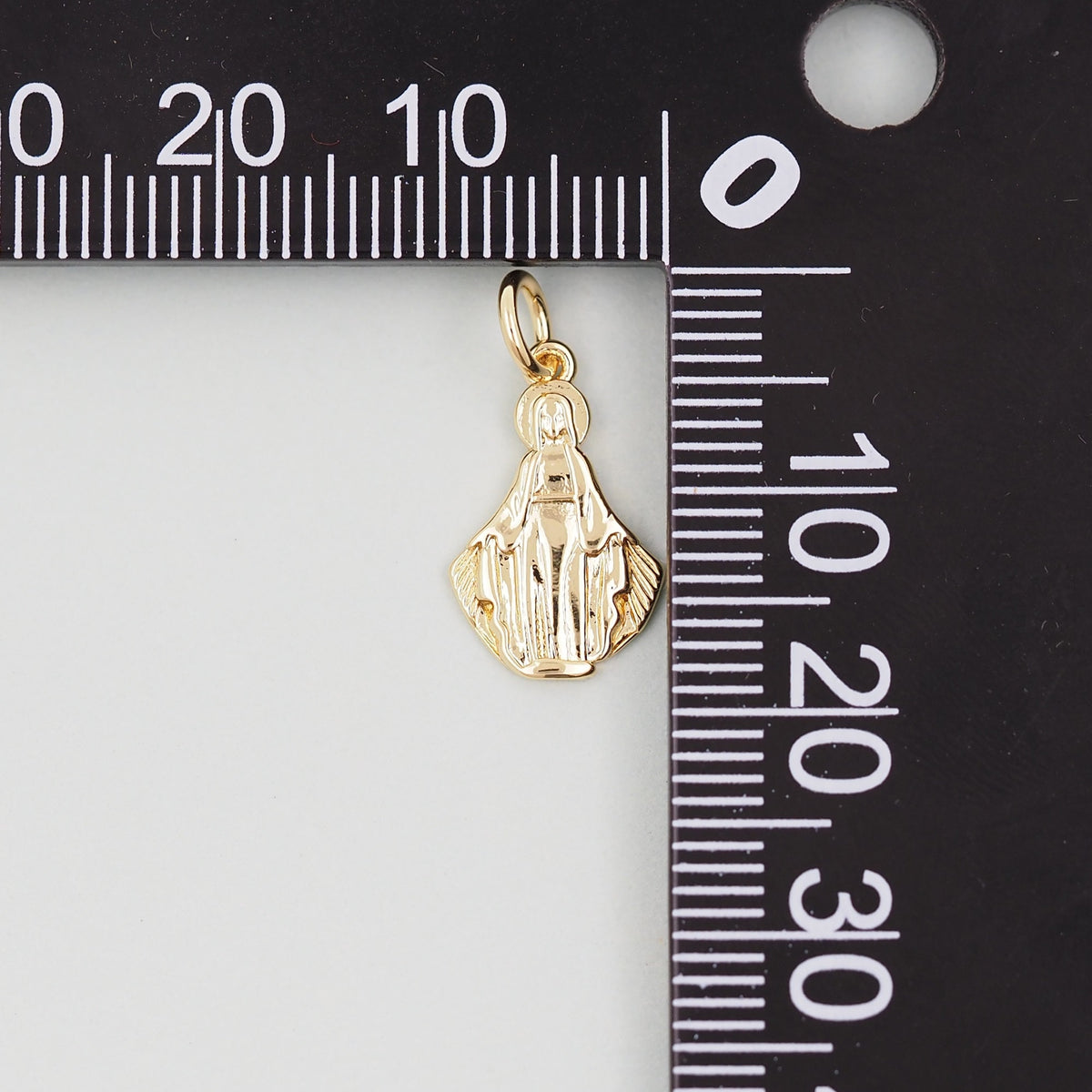 Gold Our Lady of Guadalupe Charms,18K Gold Filled virgin mary Pendant Charm Bracelet Necklace for DIY Jewelry Making Supply