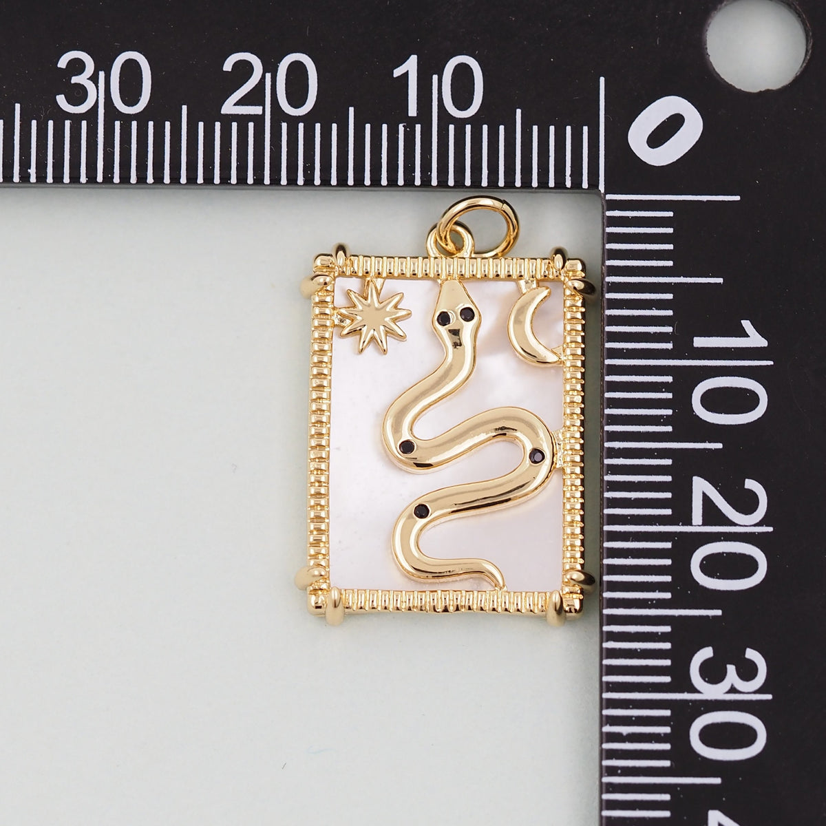 Gold Tarot Charms,18K Gold Fille Tarot Pendant,Tarot Charm Bracelet Necklace for DIY Jewelry Making Supply