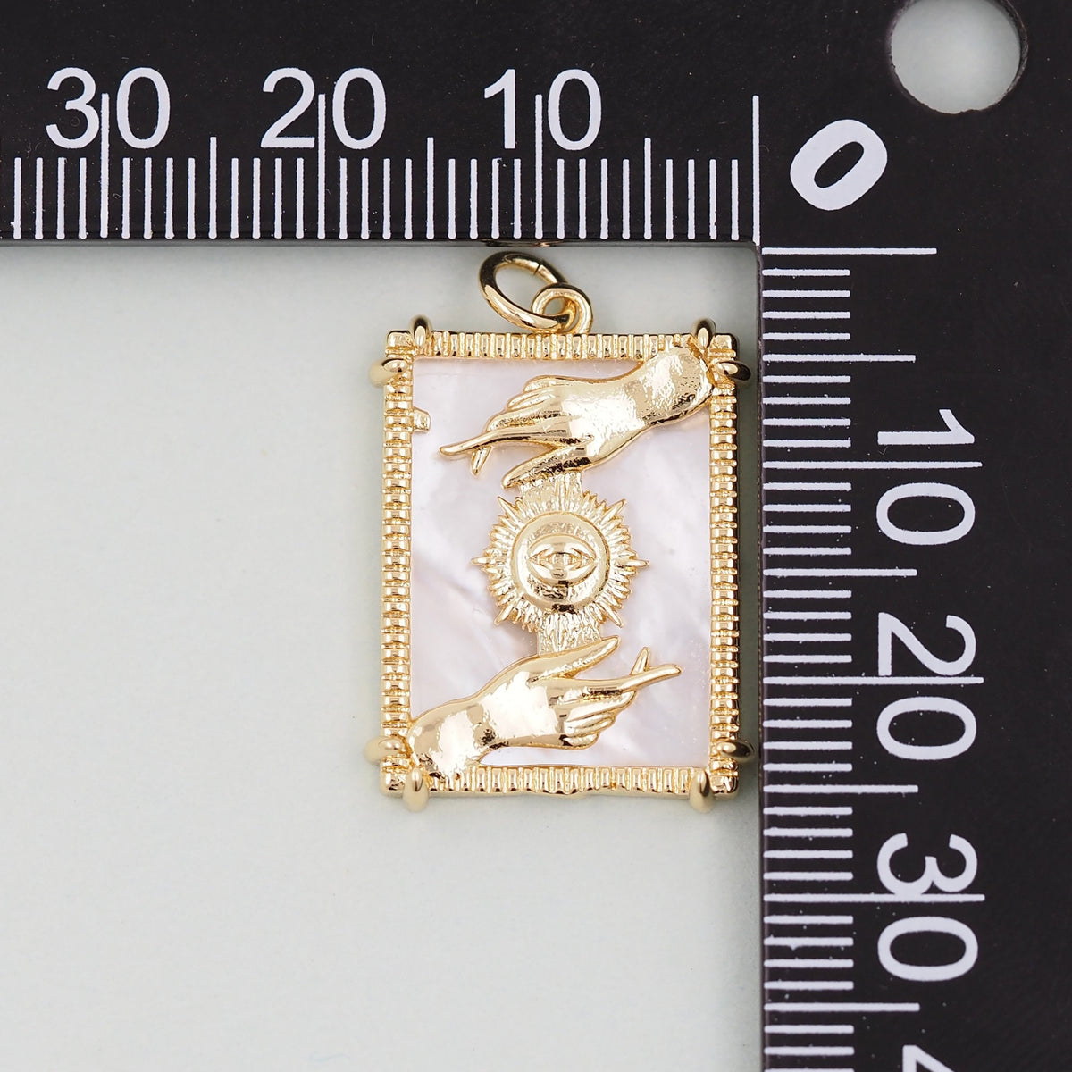 Gold Tarot Charms,18K Gold Fille Tarot Pendant,Tarot Charm Bracelet Necklace for DIY Jewelry Making Supply