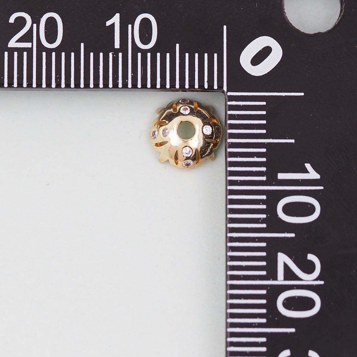 Gold Flower Beads Charms,18K Gold Filled Flower spacer beads Bracelet Necklace for DIY Jewelry Making Supply
