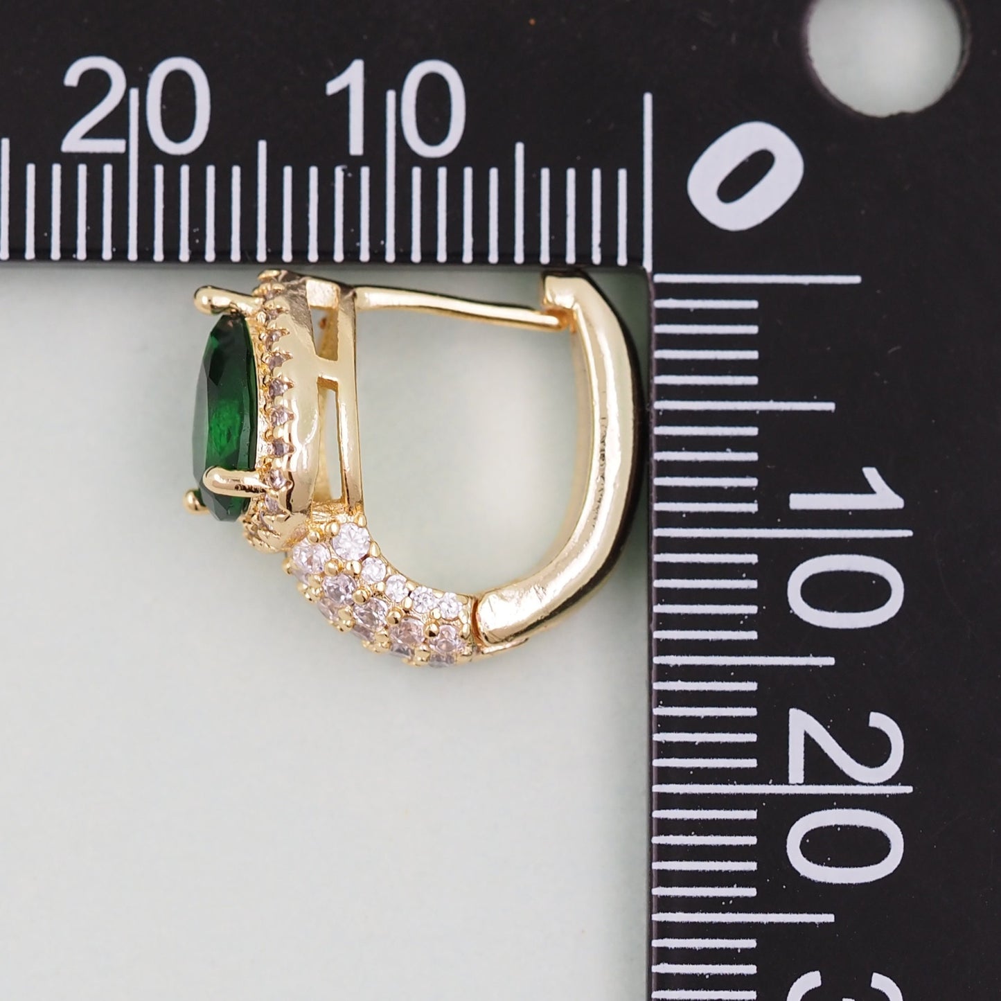 1pair 18K Gold Filled crystal teardrop Hoops Earrings,Gold Earrings,Dainty Hoops Huggie,Gold Huggies Hoop Earrings