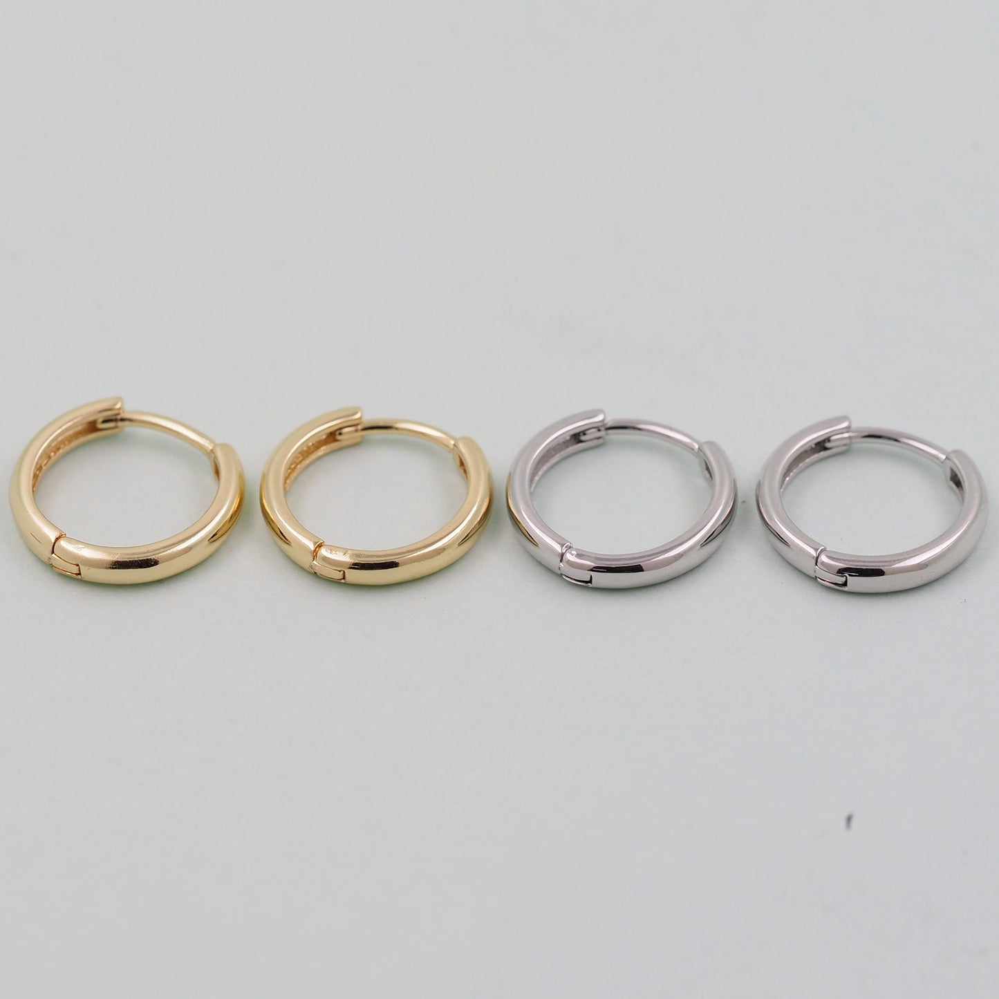 1pair 18K Gold Filled thin Hoops Earrings,Gold Earrings,Dainty Hoops Huggie,Gold Huggies Hoop Earrings
