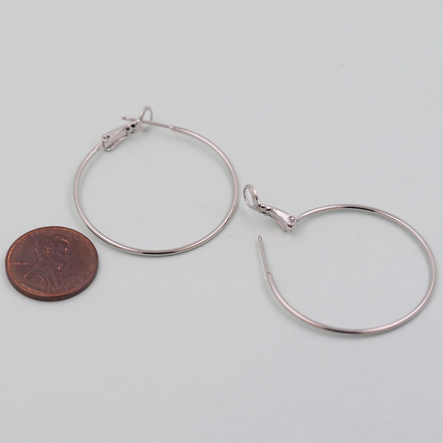 1pair 18K Gold Filled thin Hoops Earrings,Gold Earrings,Dainty Hoops Huggie,Gold Huggies Hoop Earrings 35mm