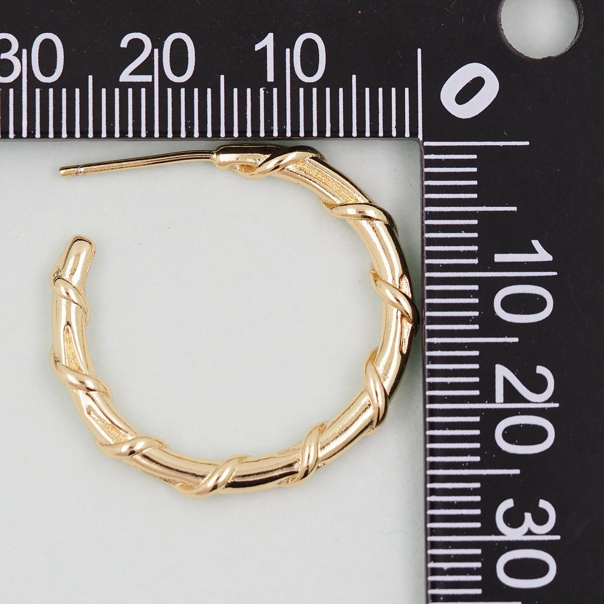 18K Gold Filled Huggie Hoop Earrings for Jewelry Making