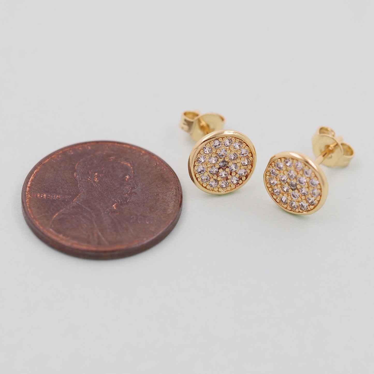 1pair 18K Gold Filled Round Earrings,Gold Earrings,Dainty Earrings