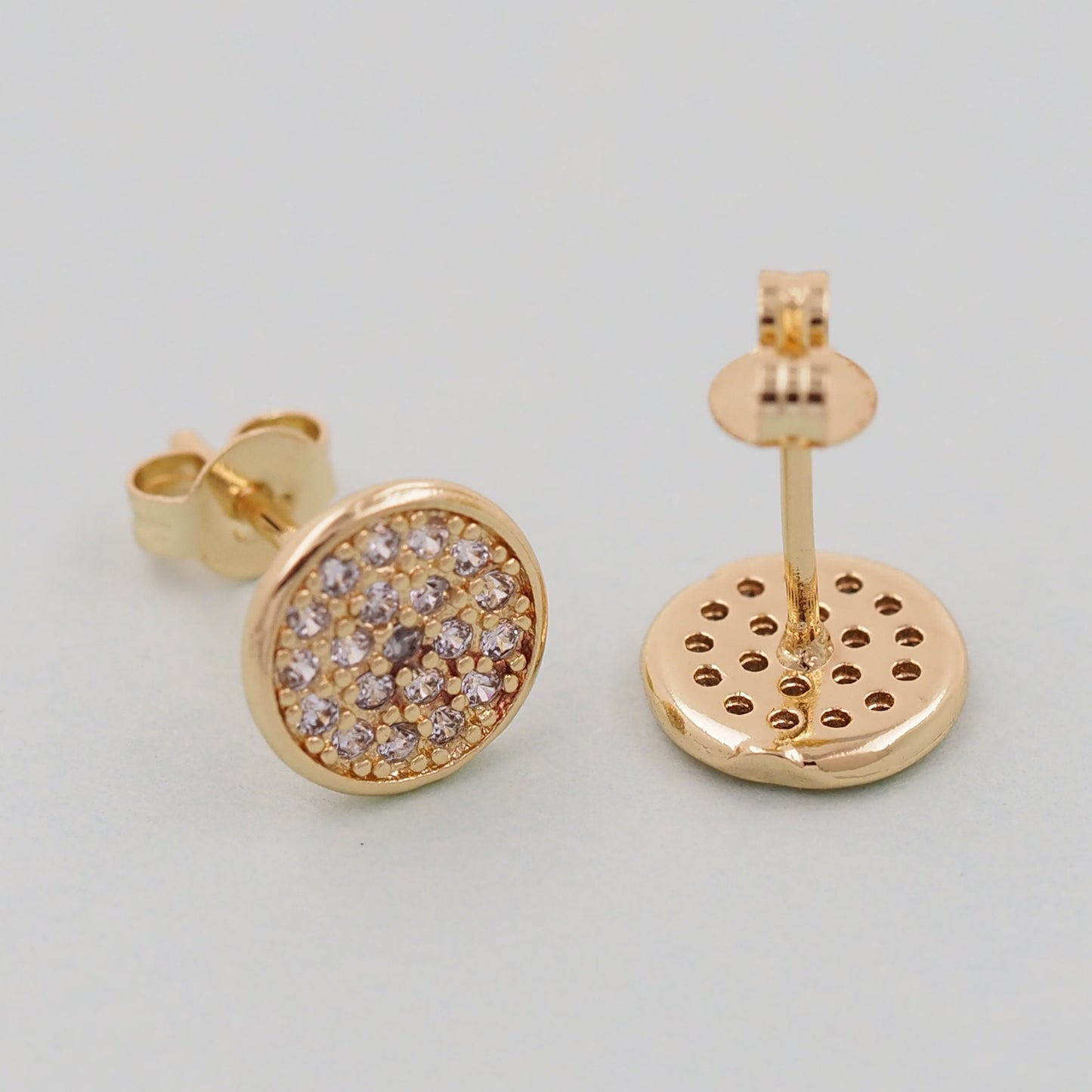1pair 18K Gold Filled Round Earrings,Gold Earrings,Dainty Earrings