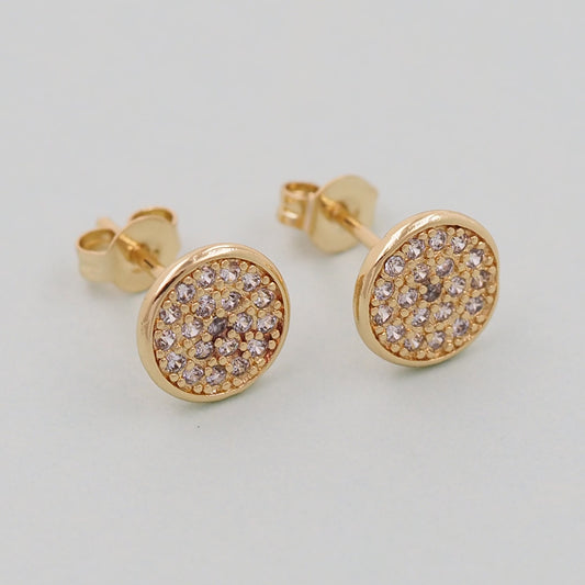 1pair 18K Gold Filled Round Earrings,Gold Earrings,Dainty Earrings
