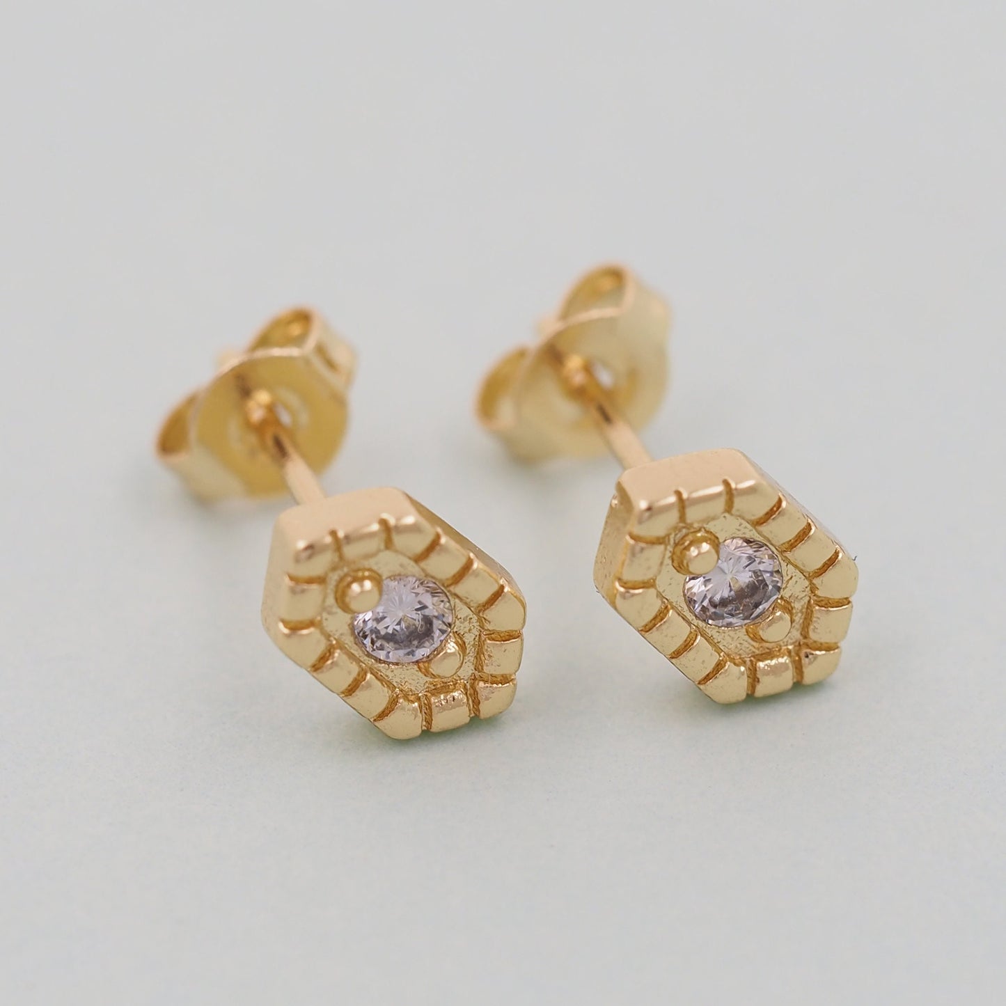 1pair 18K Gold Filled geometry Earrings,Gold Earrings,Dainty Earrings
