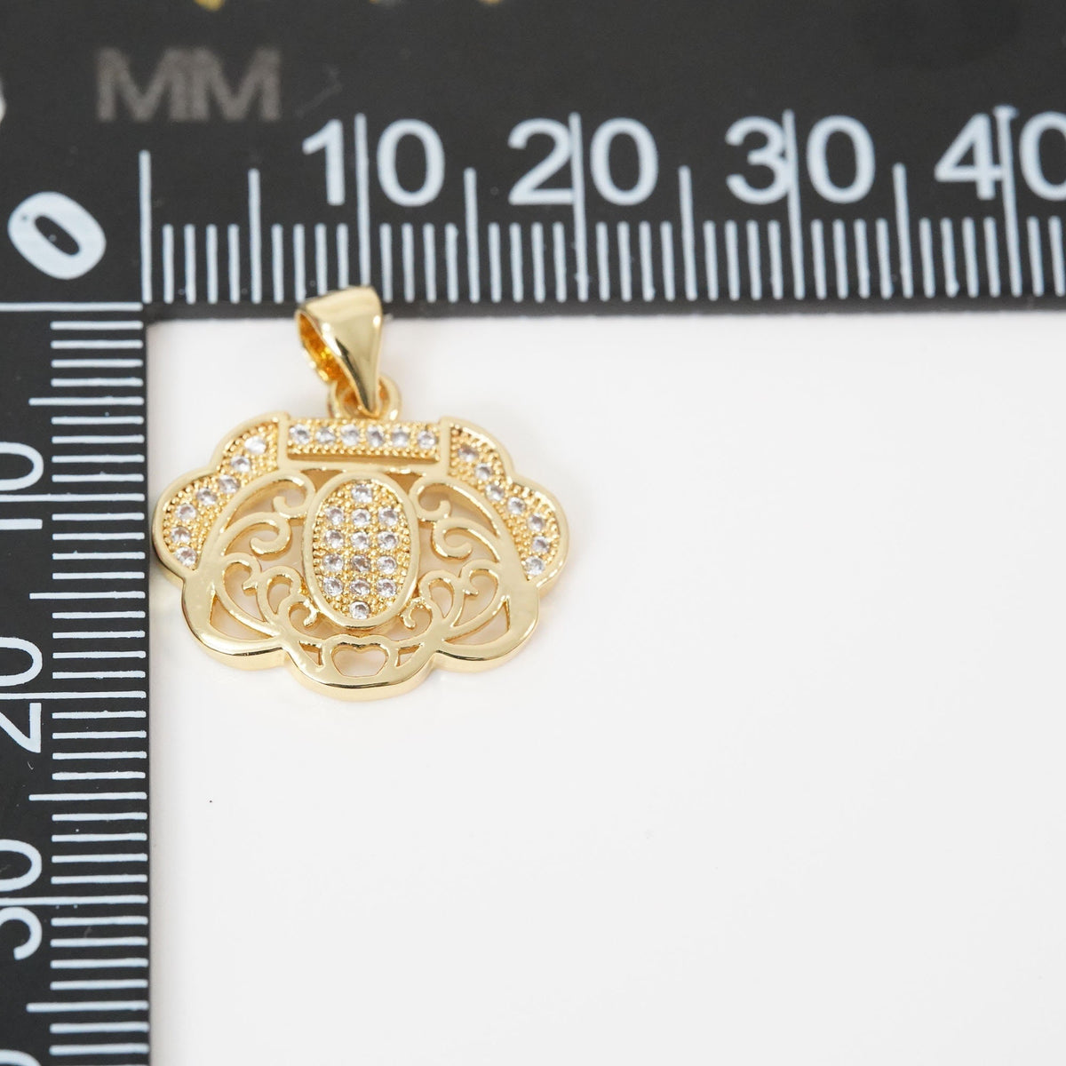 18K Gold Filled Charm Pendant for Jewelry Making