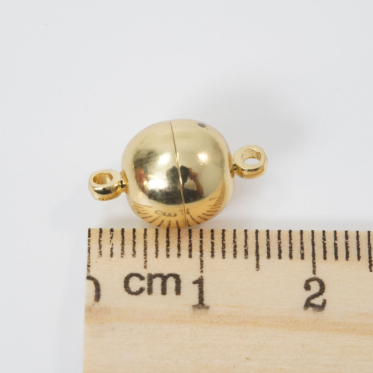 18K Gold Filled Round Clasp 8 mm, 10 mm for Jewelry Making