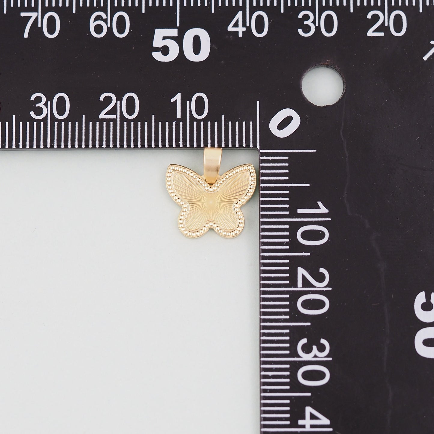 Gold Butterfly Charms,18K Gold Filled Butterfly Pendant,Stainless steel Butterfly Charm Bracelet Necklace for DIY Jewelry Making Supply