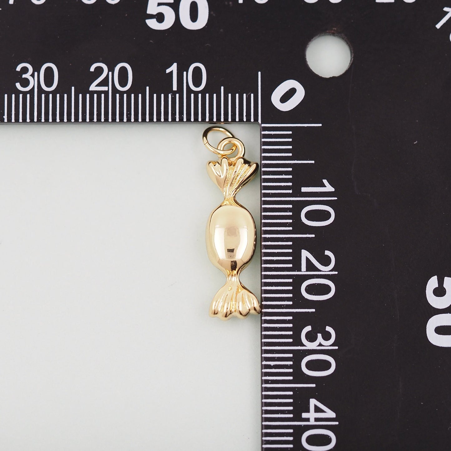 Gold candy Charms,18K Gold Filled candy Pendant,candy Charm Bracelet Necklace for DIY Jewelry Making Supply