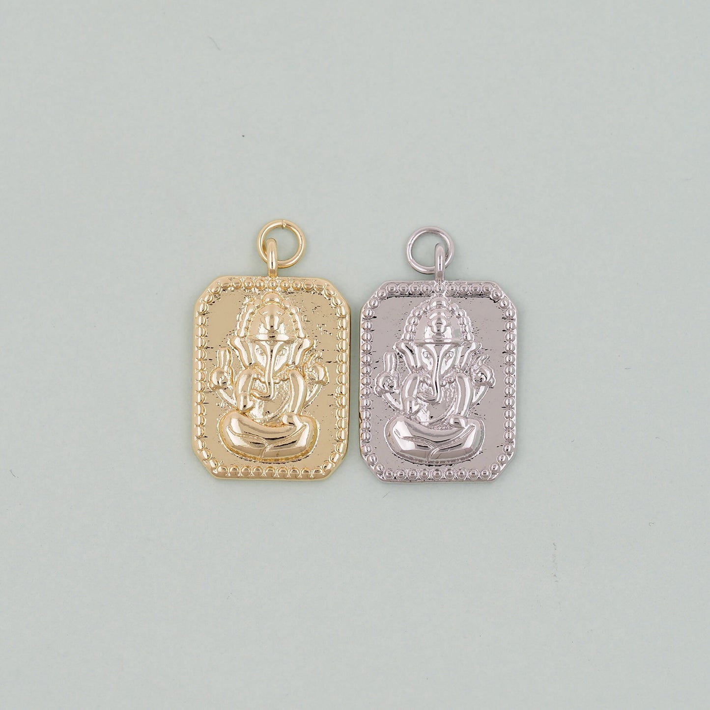 Gold Buddha Charms,18K Gold Filled Buddha Pendant,Religious Charm Bracelet Necklace for DIY Jewelry Making Supply