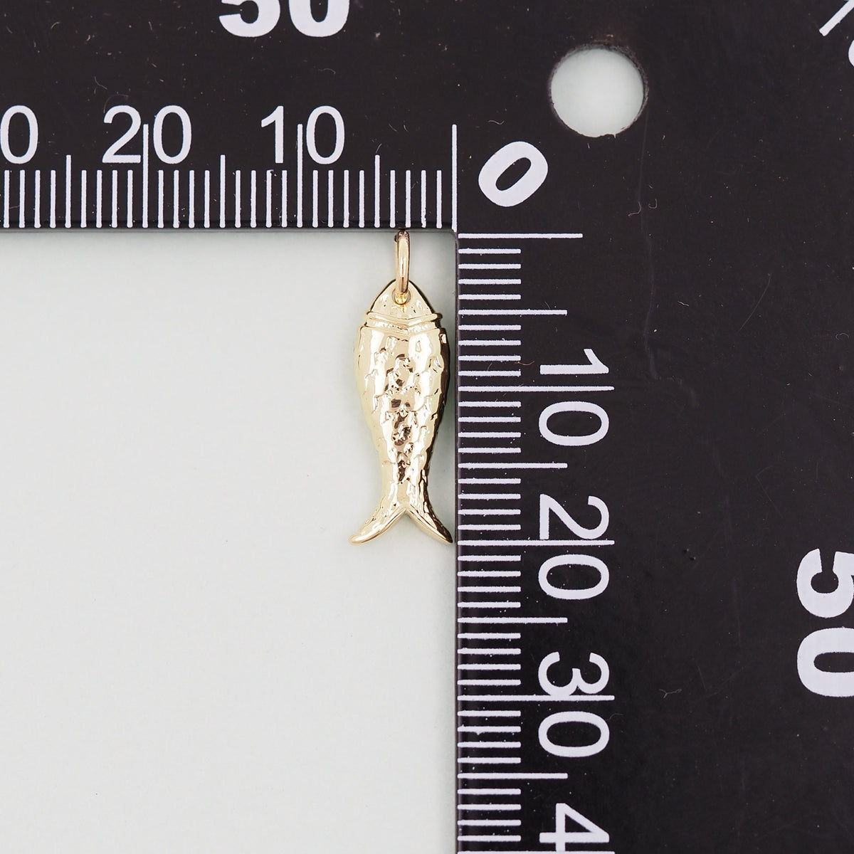 18K Gold Filled Fish Charm Pendant for Jewelry Making
