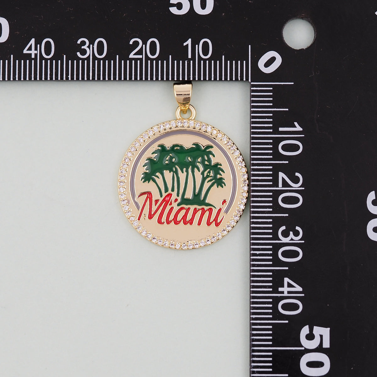 Gold Miami Charms,18K Gold Filled flame Miami Pendant Bracelet Necklace for DIY Jewelry Making Supply
