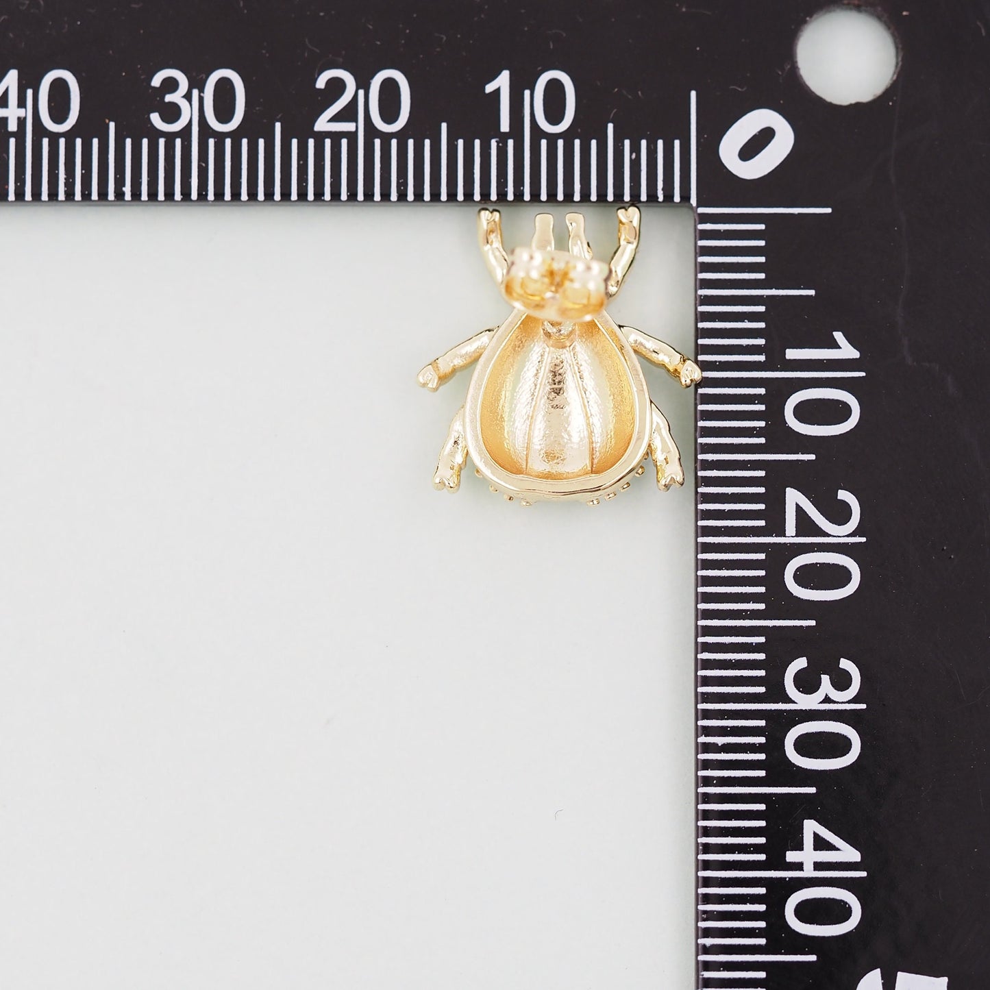 1pair 18K Gold Filled Beetle Stud Earrings,Gold Earrings,Dainty Hoops Huggie,Gold Huggies Hoop Earrings
