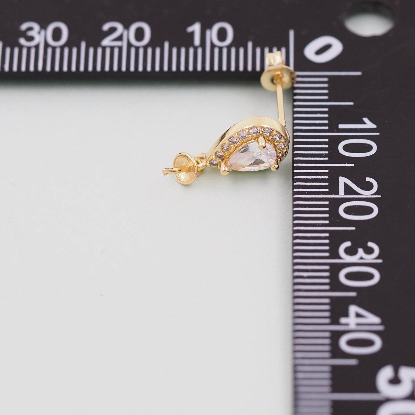 1pair 18K Gold Filled Teardrop Stud Earrings,Gold Earrings,Dainty Hoops Huggie,Gold Huggies Hoop Earrings