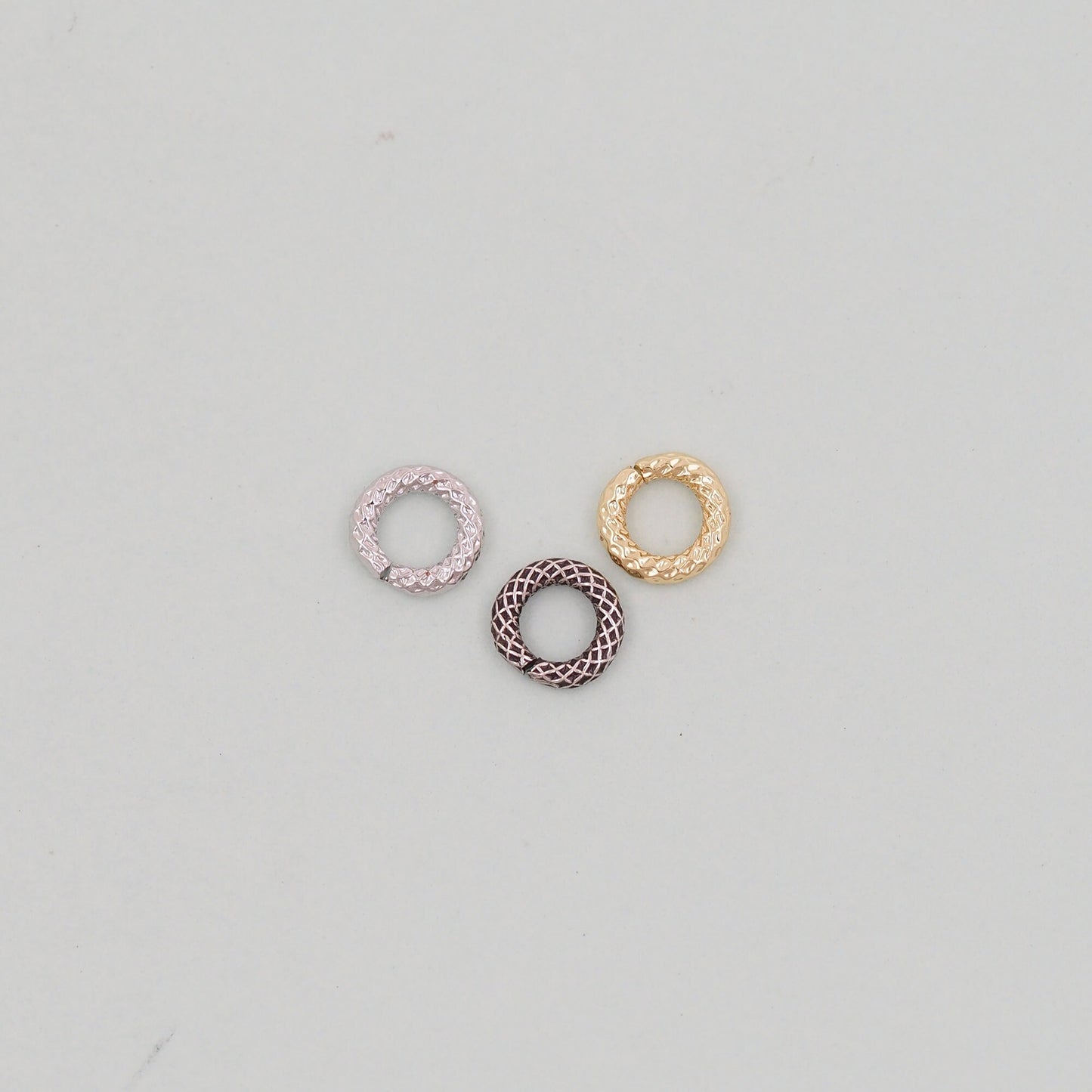 18K Gold Filled Jump Rings,Dainty O Shaped Open Jump Rings Bulk,Gold Split Rings for DIY Jewelry Making Supply Findings 7mmx1.5mm