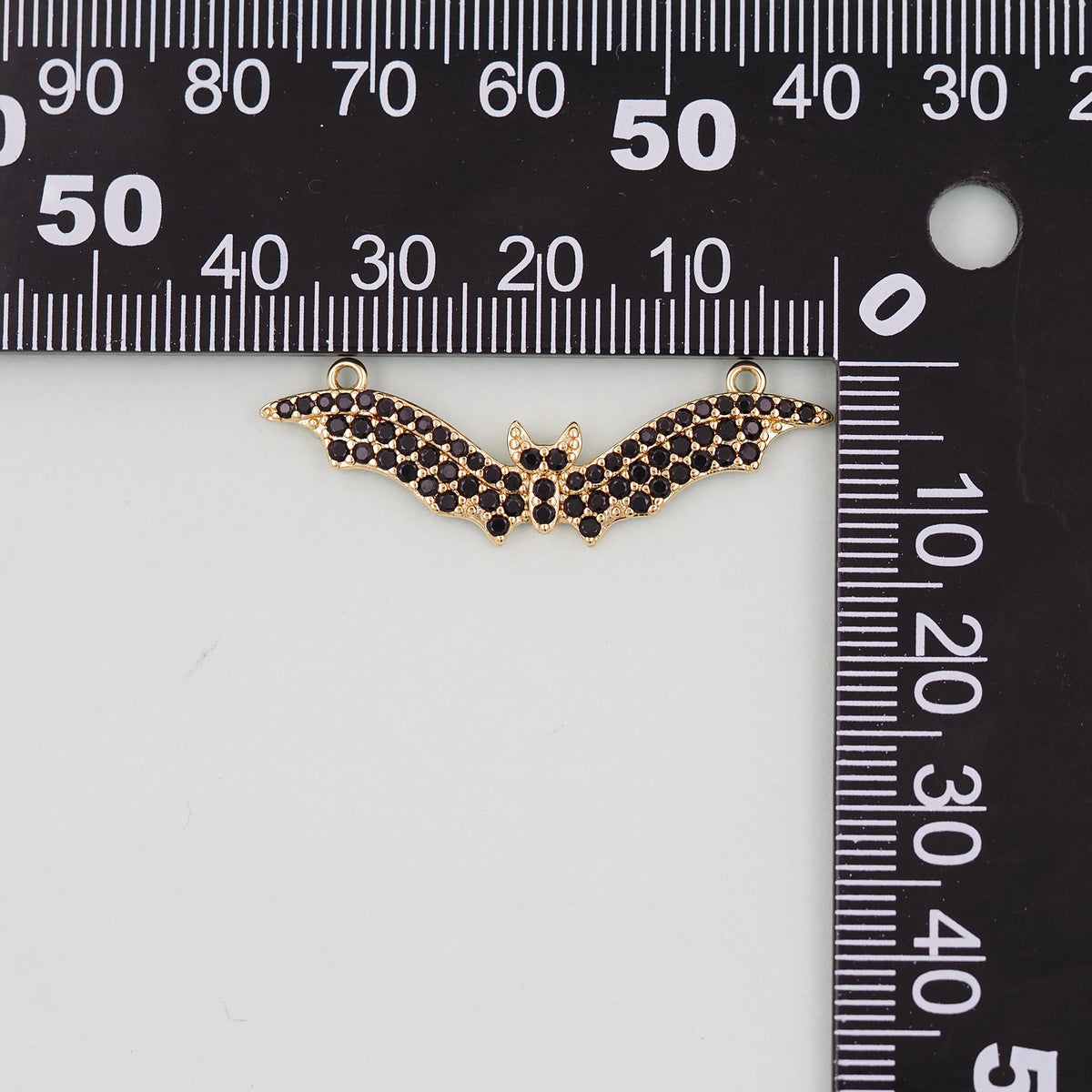 Gold bat Charms,18K Gold Filled bat Pendant,bat halloween Charm Bracelet Necklace for DIY Jewelry Making Supply