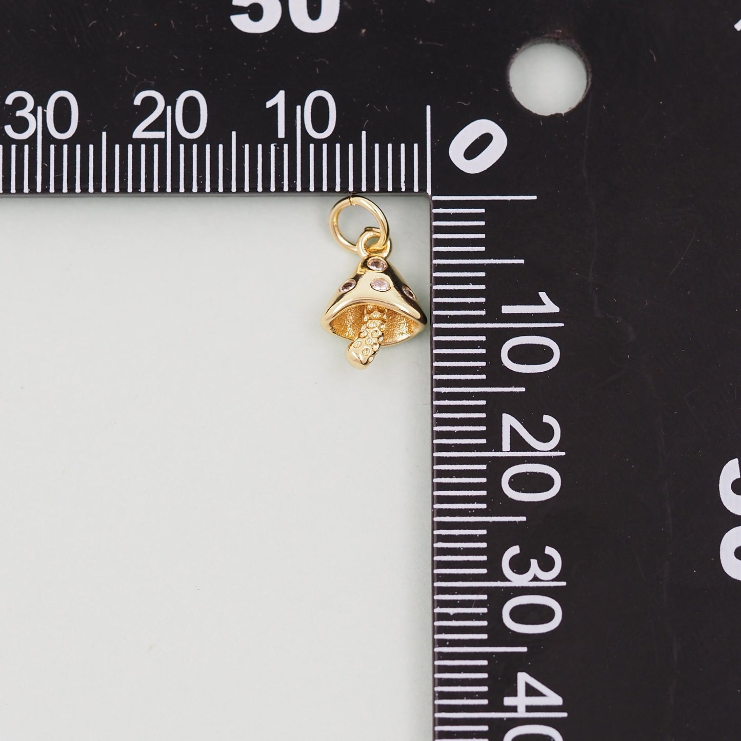 Gold mushroom Charms,18K Gold Filled mushroom Pendant,Silver mushroom Charm Bracelet Necklace for DIY Jewelry Making Supply