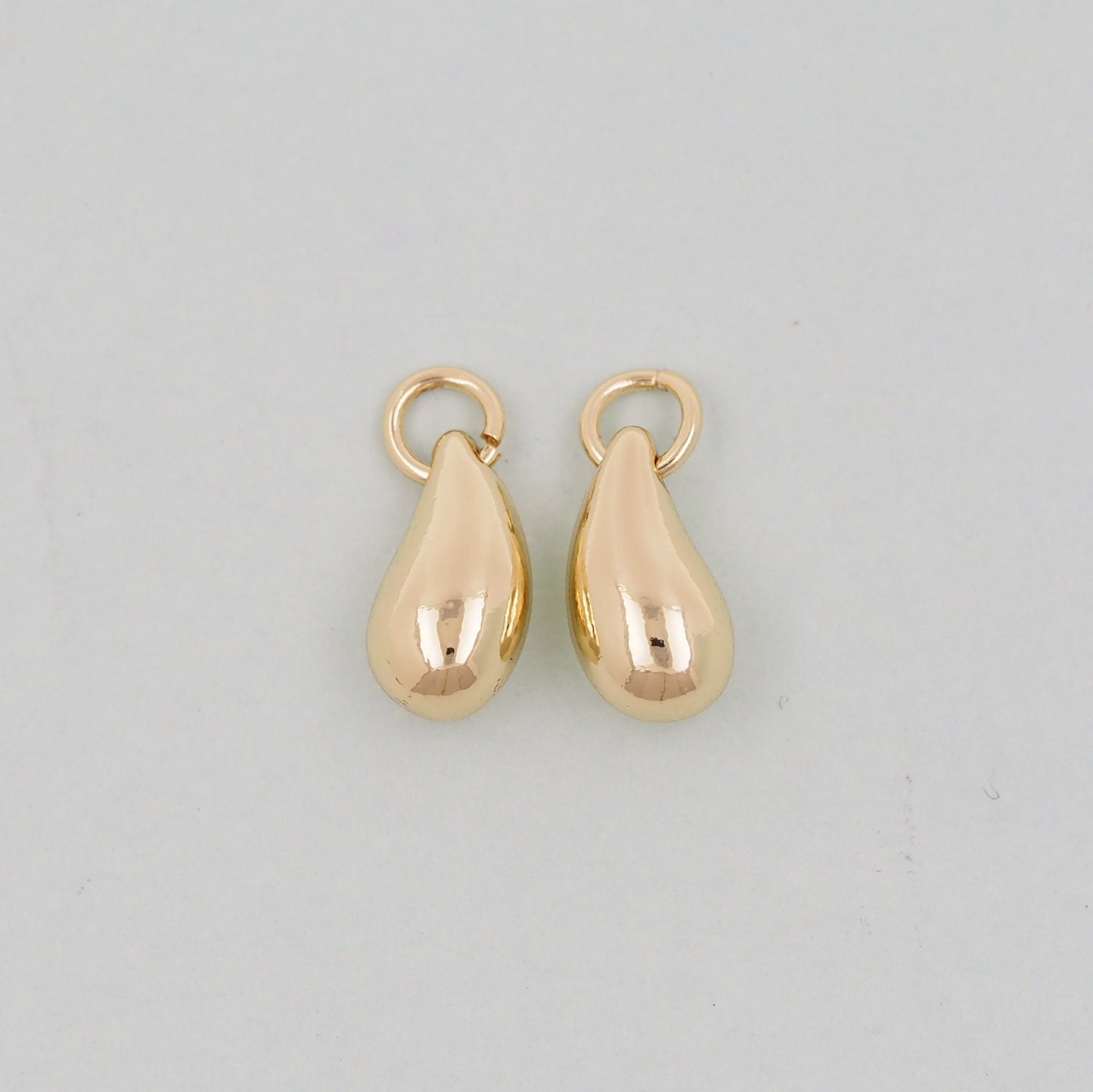 Gold Teardrop Charms,18K Gold Filled teardrop Pendant,teardrop Charm Bracelet Necklace for DIY Jewelry Making Supply