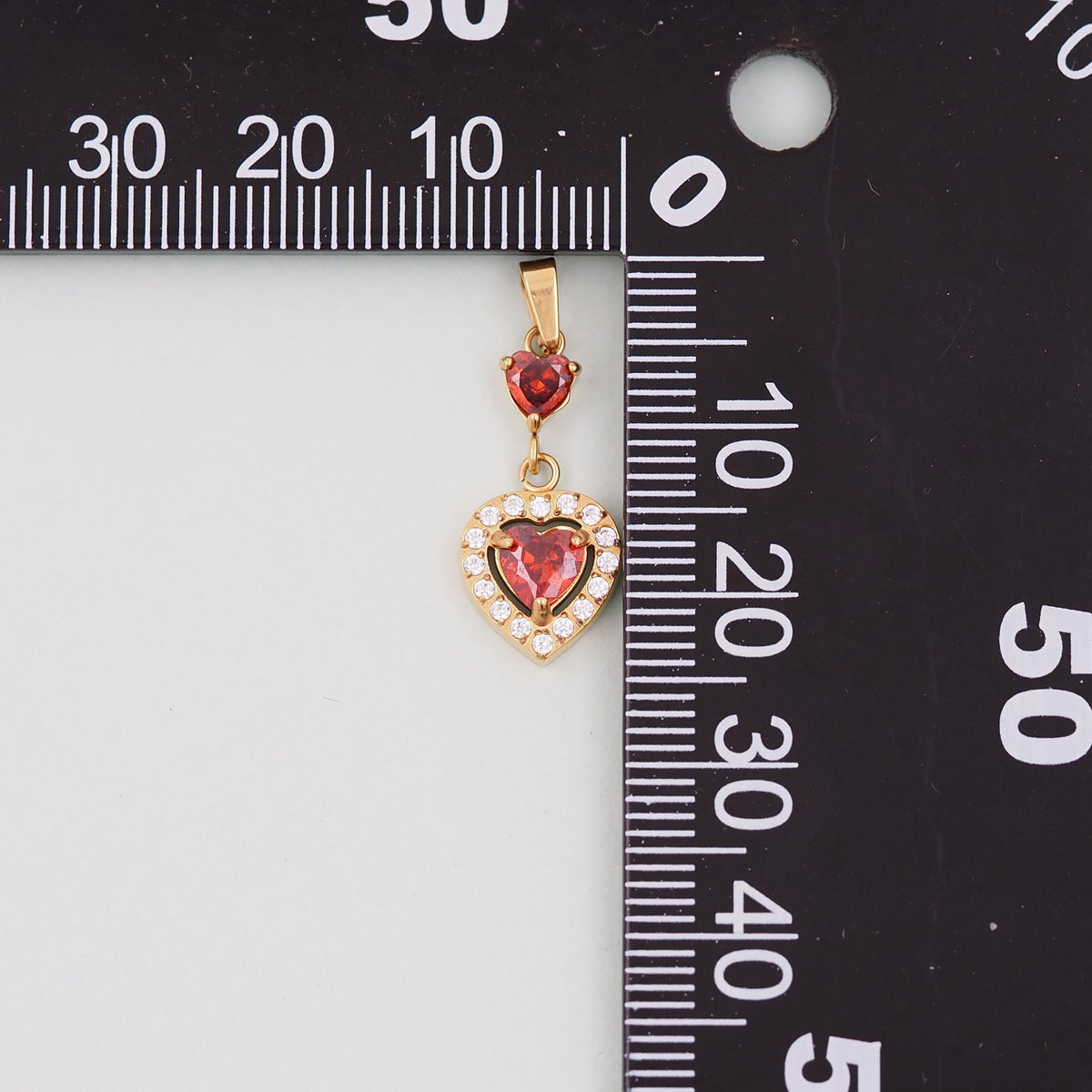 Gold Heart Charms,18K Gold Filled Heart Pendant,Heart Charm Bracelet Necklace for DIY Jewelry Making Supply