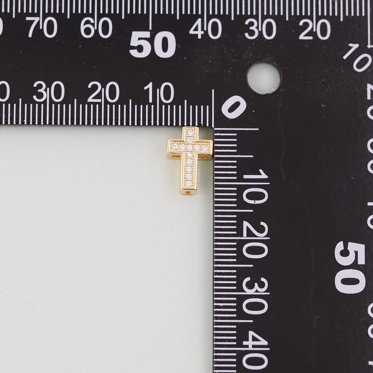 Gold Cross Charms,18K Gold Filled Cross Pendant,Silver Religious Charm Bracelet Necklace for DIY Jewelry Making Supply