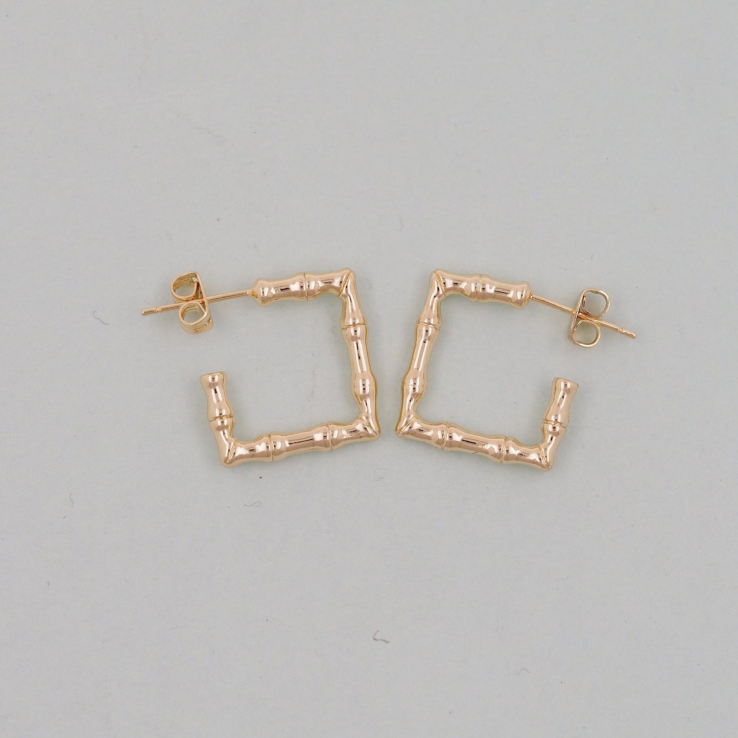 1pair 18K Gold Filled Square Hoops Earrings,Gold rectangle Earrings,Dainty Hoops Huggie,Gold Huggies Hoop Earrings