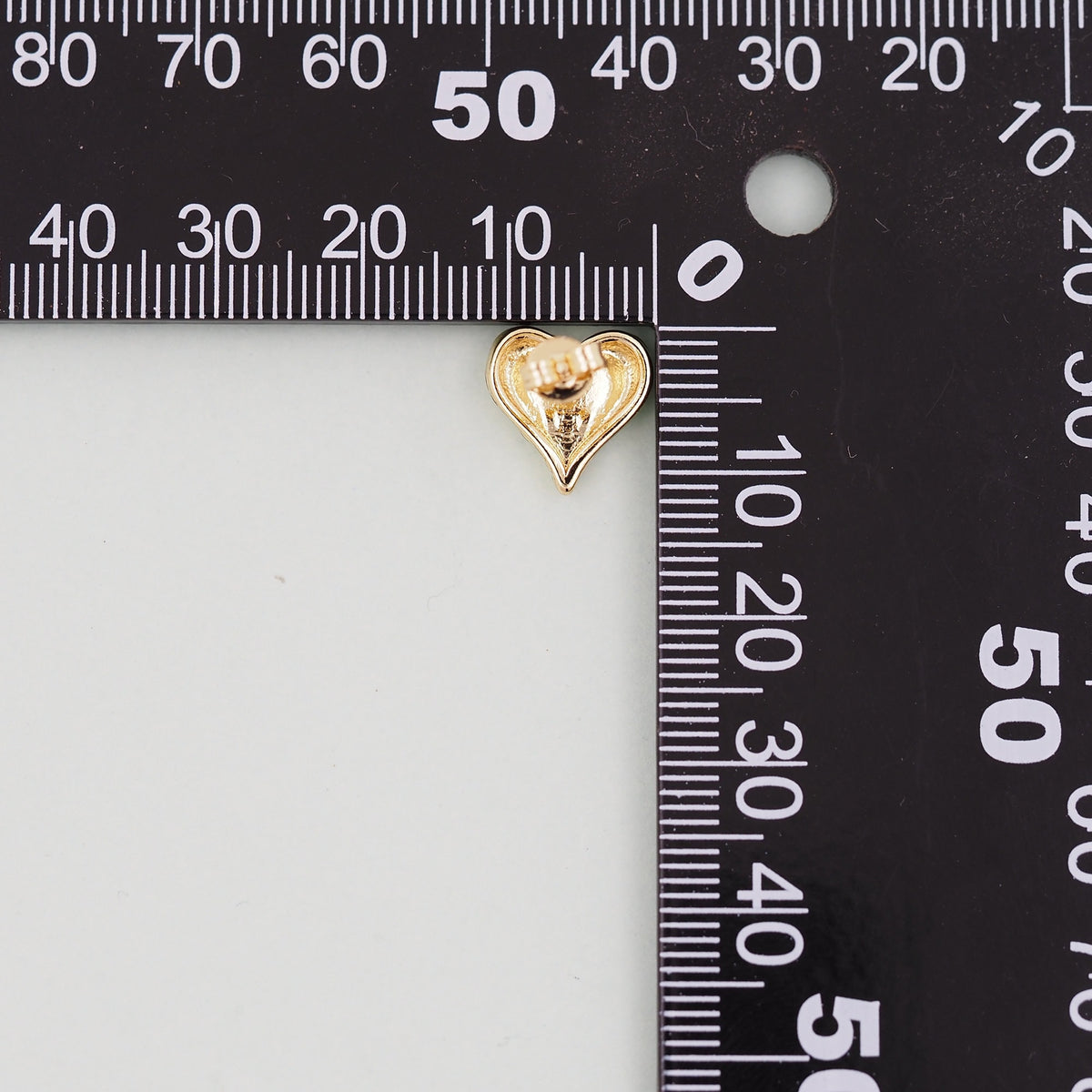 18K Gold Filled Heart Hoop Earrings for Jewelry Making