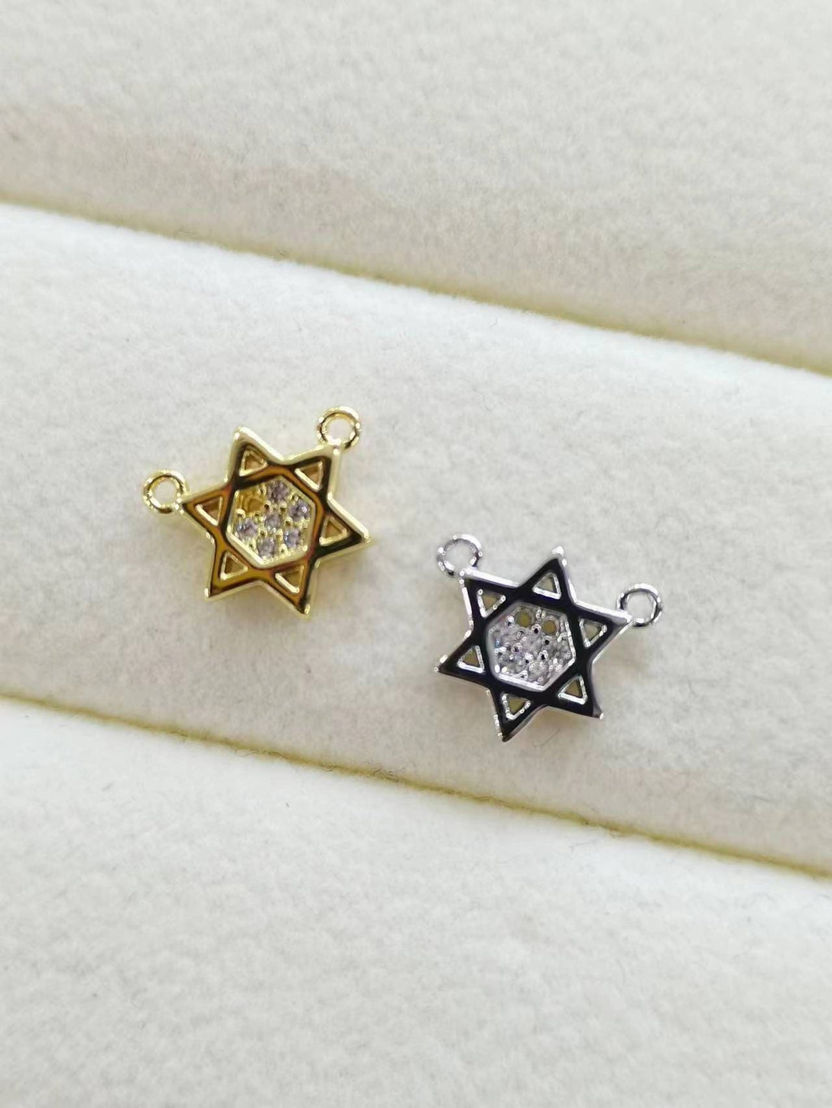 18K Gold Filled Star Of David Charm Pendant for Jewelry Making
