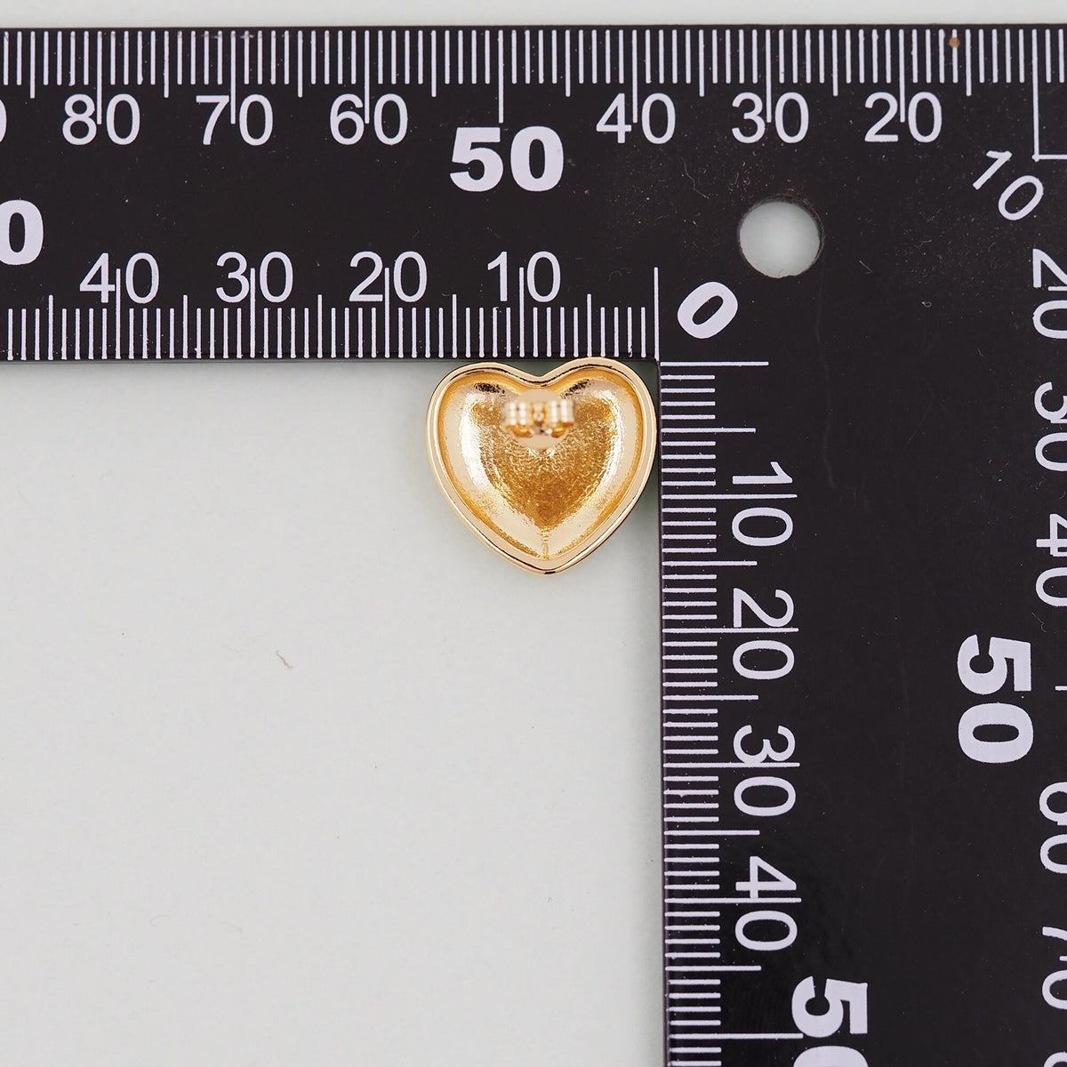 18K Gold Filled Heart Hoop Earrings for Jewelry Making