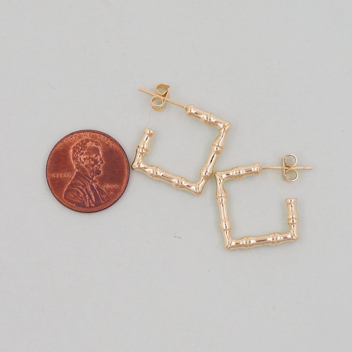 1pair 18K Gold Filled Square Hoops Earrings,Gold rectangle Earrings,Dainty Hoops Huggie,Gold Huggies Hoop Earrings