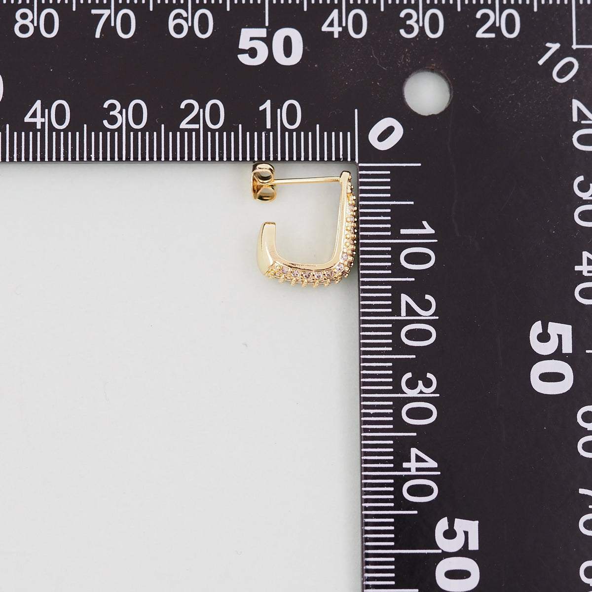 1pair 18K Gold Filled geometry Hoops Earrings,Gold rectangle Earrings,Dainty Hoops Huggie,Gold Huggies Hoop Earrings
