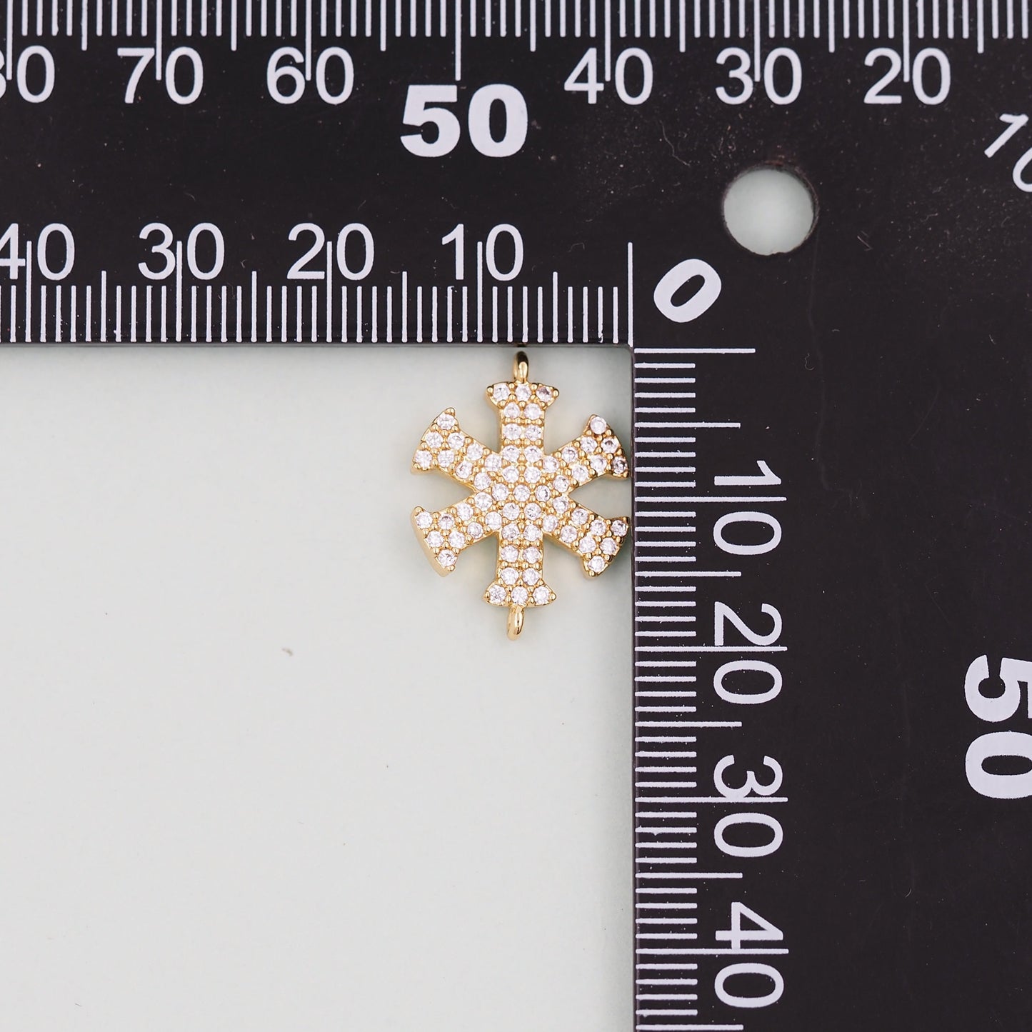 Gold snowflake Charms,18K Gold Filled snowflake Pendant Charm Bracelet Necklace for DIY Jewelry Making Supply