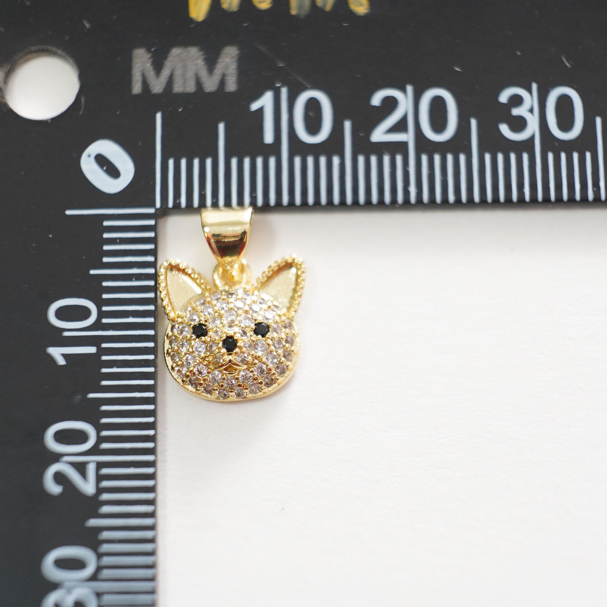 Gold Dog Charms,18K Gold Filled Dog Pendant,cute Dog Charm Bracelet Necklace for DIY Jewelry Making Supply