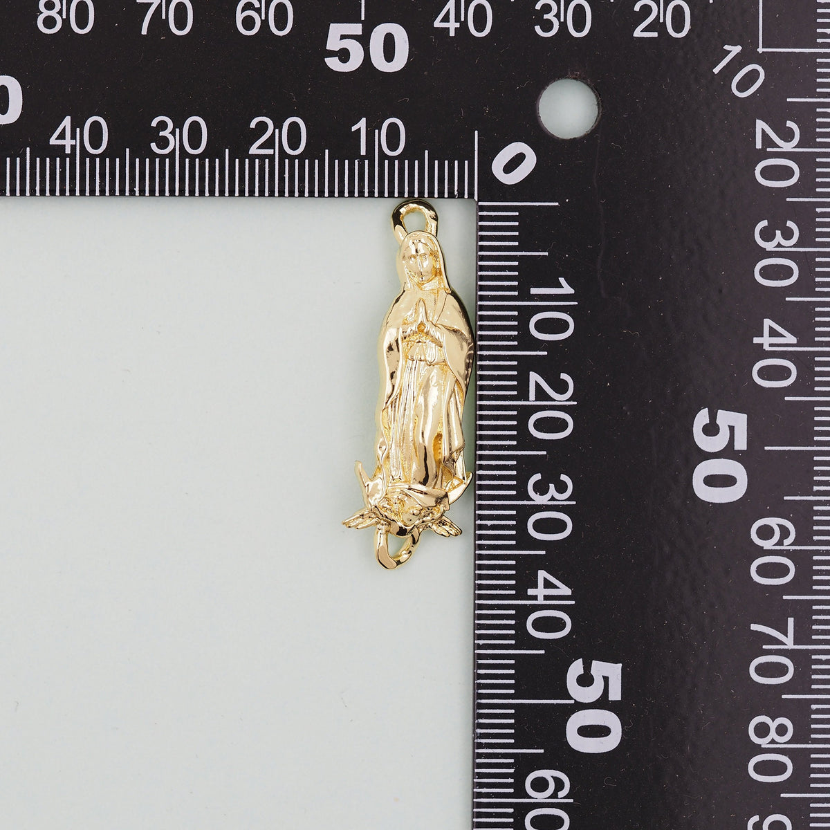 Gold virgin mary Charms,18K Gold Filled Our Lady Pendant Charm Bracelet Necklace for DIY Jewelry Making Supply