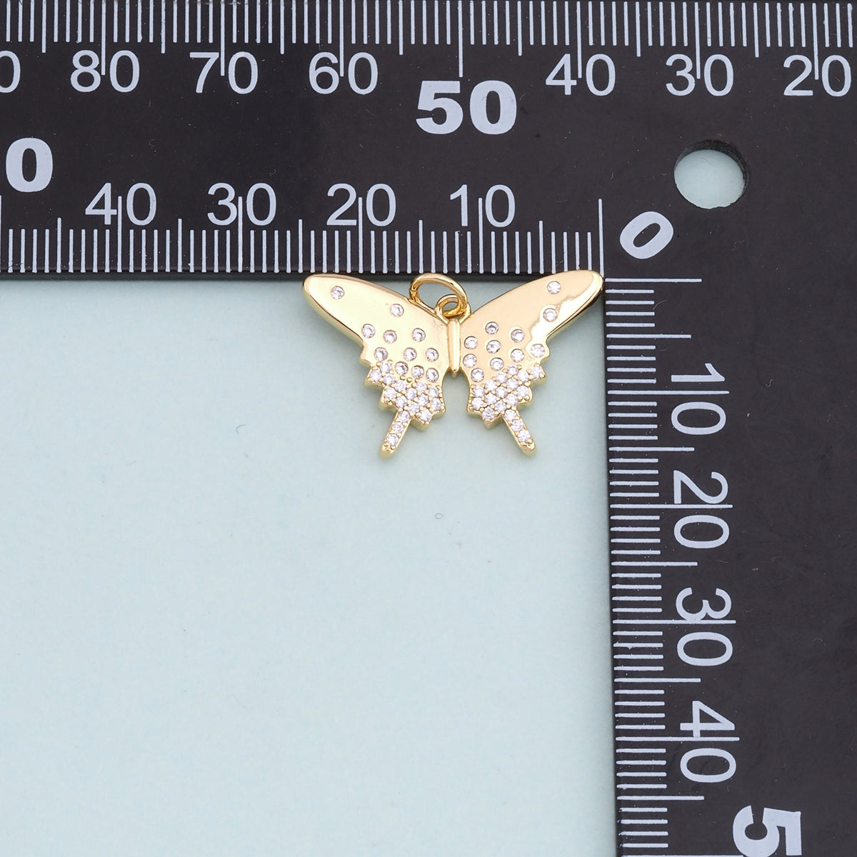 Gold Butterfly Charms,18K Gold Filled Butterfly Pendant,Butterfly Charm Bracelet Necklace for DIY Jewelry Making Supply