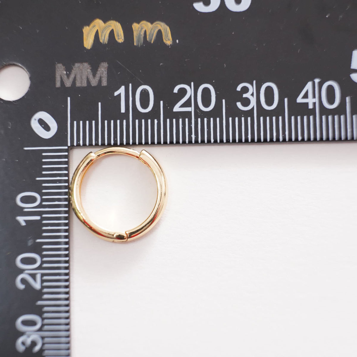 18K Gold Filled Huggie Hoop Earrings for Jewelry Making