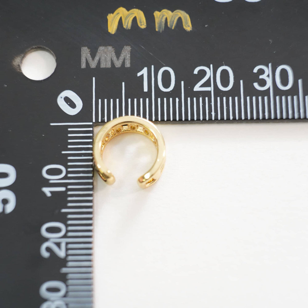 1pair 18K Gold Filled Dainty Hoop Earrings,Ear Cuff No Piercing,Cartilage Earring,Ear Wrap Earrings
